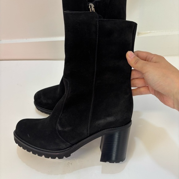 LA CANADIENNE  Peppa‎ Suede Bootie Ankle Sz 6 - Picture 3 of 11